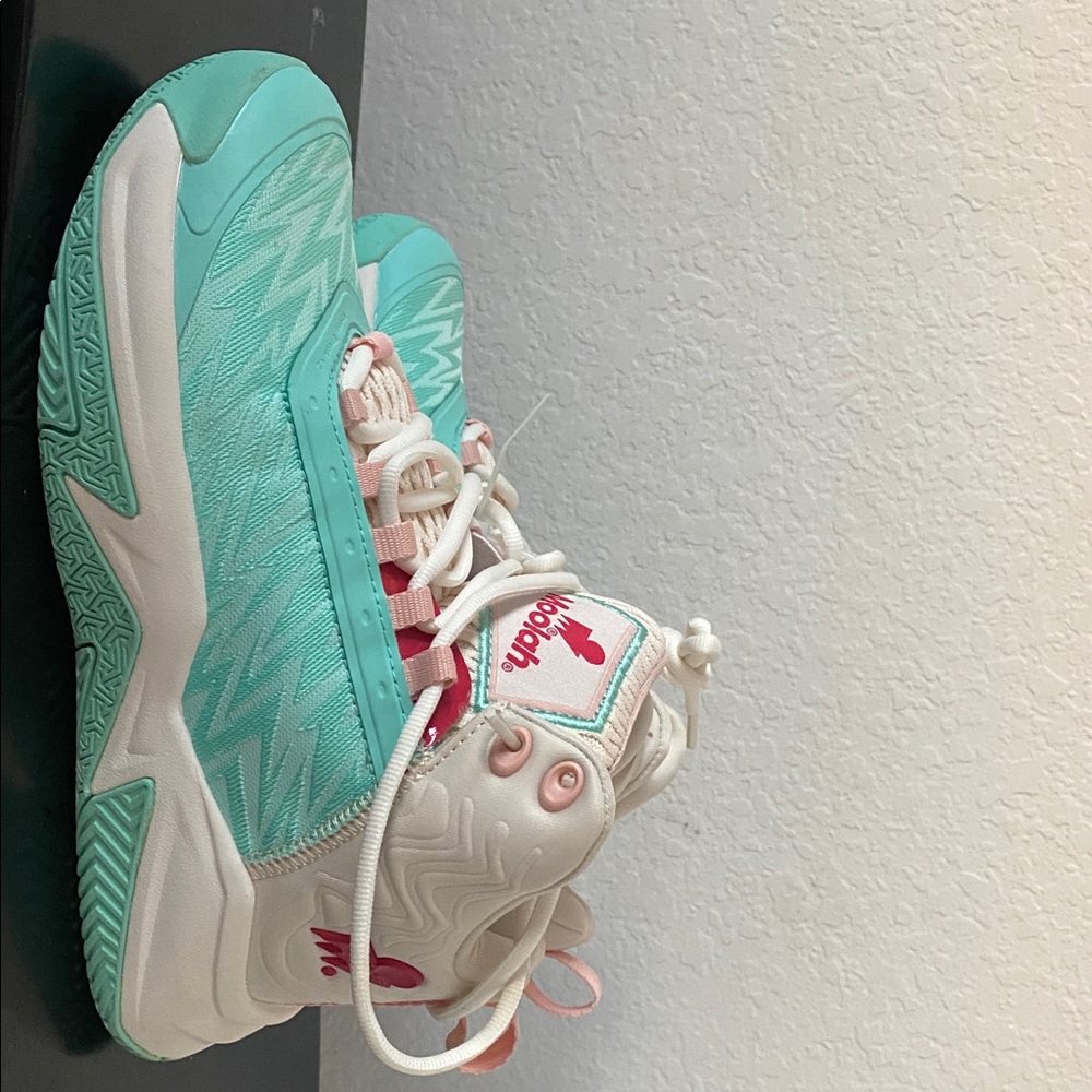 Moohah Teal and Pink Sneakers